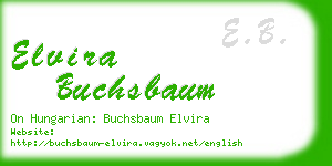 elvira buchsbaum business card